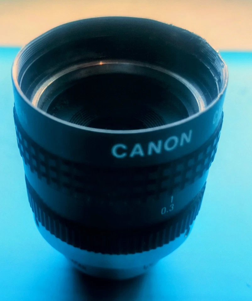 Canon FD-C Adapter for 16mm C Mount CANON CI-TV Lens 25mm 1:1.4 Made In Japan - Image 2 of 2