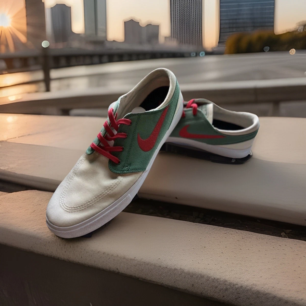 NIKE ZOOM JANOSKI SLIP RM CNVS CANVAS CABANA SZ 10.5 MENS [CI9732-300] Mens Nike SB Zoom Stefan Janoski Slip Mid RM (Jade Horizon  main image 3