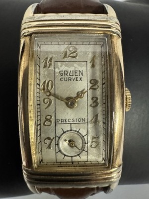 Antique Gruen Curvex DRIVER Ristside 10k GF As Pictured