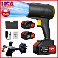 300,000 RPM Cordless Air Duster 700CFM 1500G Air Turbo Blower w/ 2 Batteries US