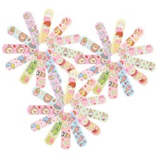 60 Pcs Kids Bandages Scar Tape Breathable Adhesive Dressings for Wounds