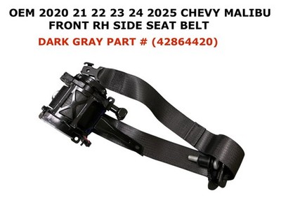 2020 21 22 23 24 2025 Chevy Malibu front right side seat belt DARK GRAY 42864420
