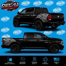 Custom Truck Bed Side Decals Vinyl Graphics Pickup Mud Splash 2pc Ram 1500