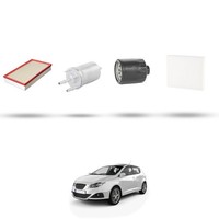 Hoffcar Wartungsset - 4 Filter FüR Seat Ibiza III 1.4 16V 55KW Von 2002 Bis 200