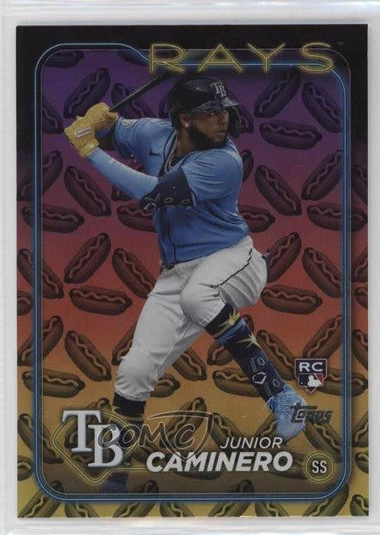 2024 Topps Series 2 Hot Dogs Junior Caminero #628 Rookie RC