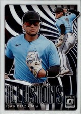 2020 Donruss Optic Optic Illusions #OI-4 Isan Diaz Miami Marlins