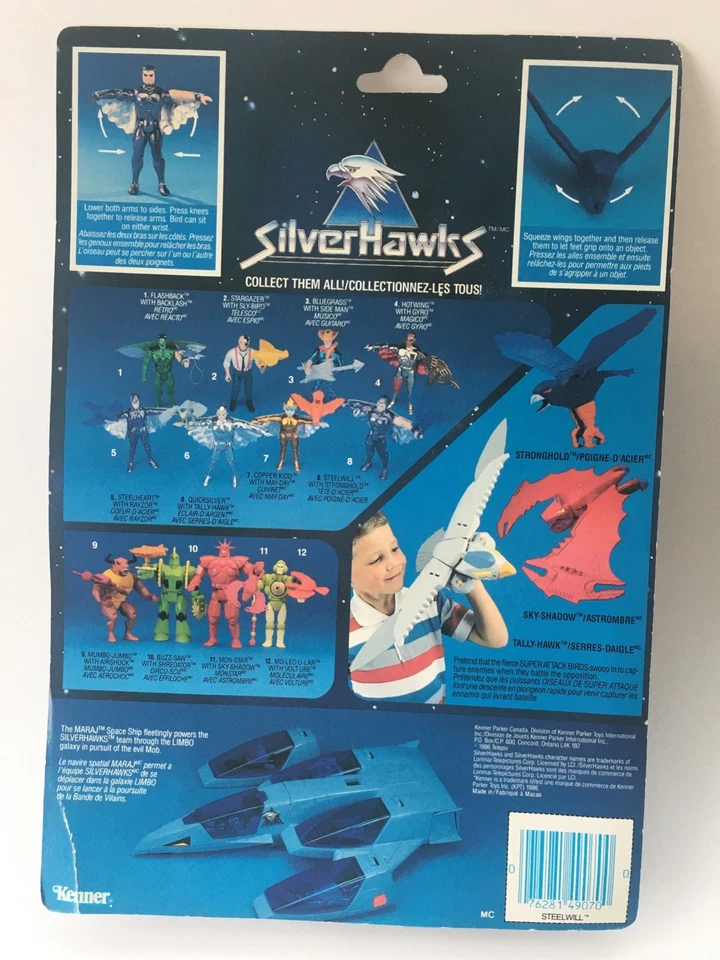 SilverHawks 1986 Steelwill w. Stronghold - Kenner K49070 - MOC - Image 2 of 4