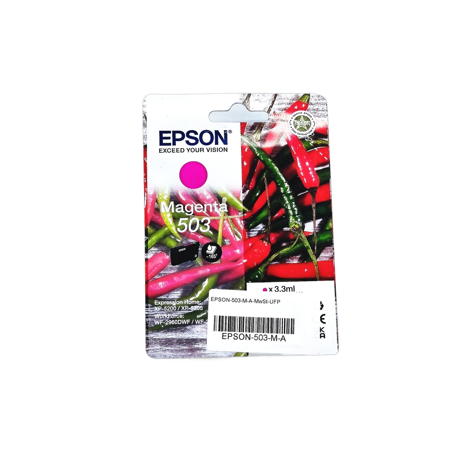 Epson 503 Original Druckerpatrone Magenta Chilischoten-Tinte Schwarz C13t09q34010 - Bild 3