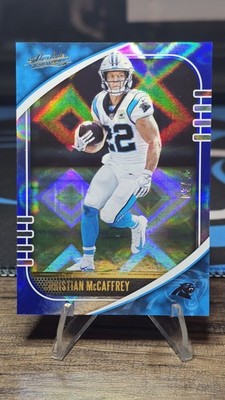 2020 Panini Absolute Christian McCaffrey #21 Blue Diamonds /75 Panthers 49ers 🔥