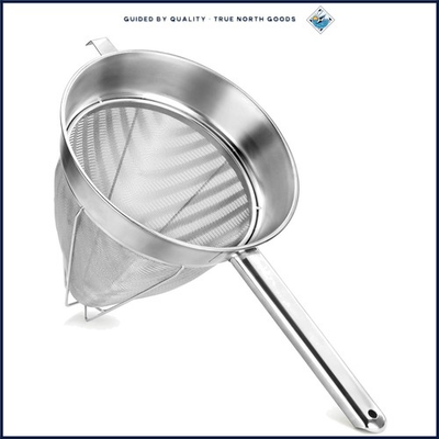 #ad Durable 10 Inch Reinforced Bouillon Strainer for Efficient Liquid Separation $92.46