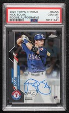 2020 Topps Chrome Rookie Nick Solak #RA-NS PSA 10 GEM MT Auto g6p