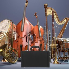 Clarinet Hard Case - Musical Instrument Clarinet Storage Box - Ergonomic Black