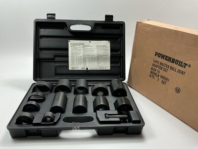 Powerbuilt 940581 Master Ball Joint Adapter Tool Set Remove & Install Ball Joint