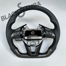For 2013-2016 Mazda 6 2 Axela CX-5 CX-3 MX5 Carbon Fiber Leather Steering Wheel