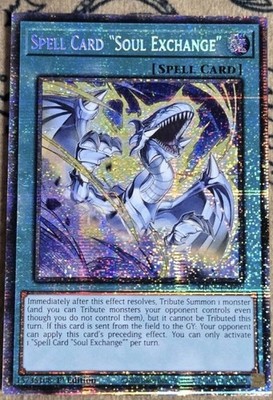 Yugioh Spell Card ''Soul Exchange'' MP25-EN007 1st Edition Starlight Rare NM 