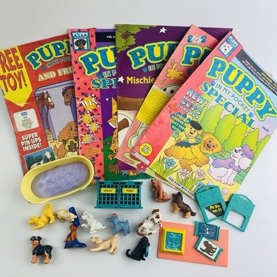 Puppy in my Pocket Vintage 90er Konvolut Figuren Comics & Poster