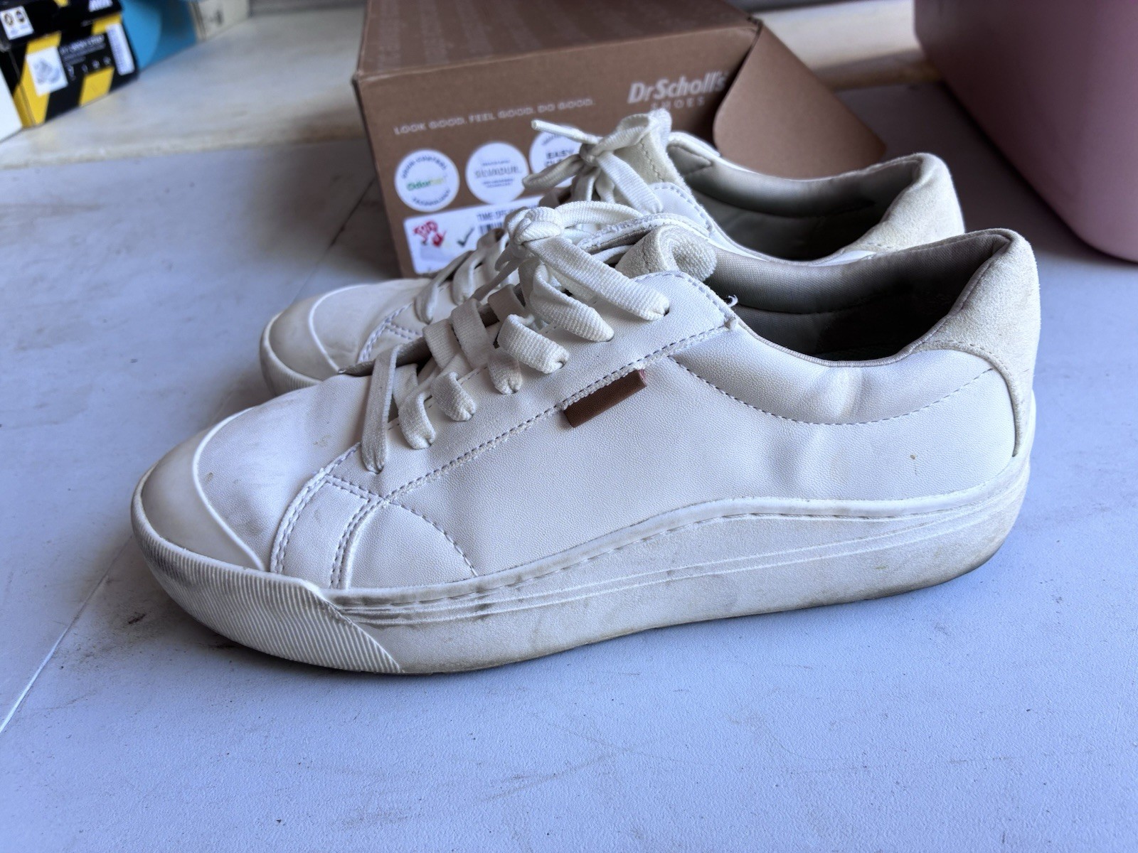 Dr Scholls Womens Time Off Sneaker White Size 8.5