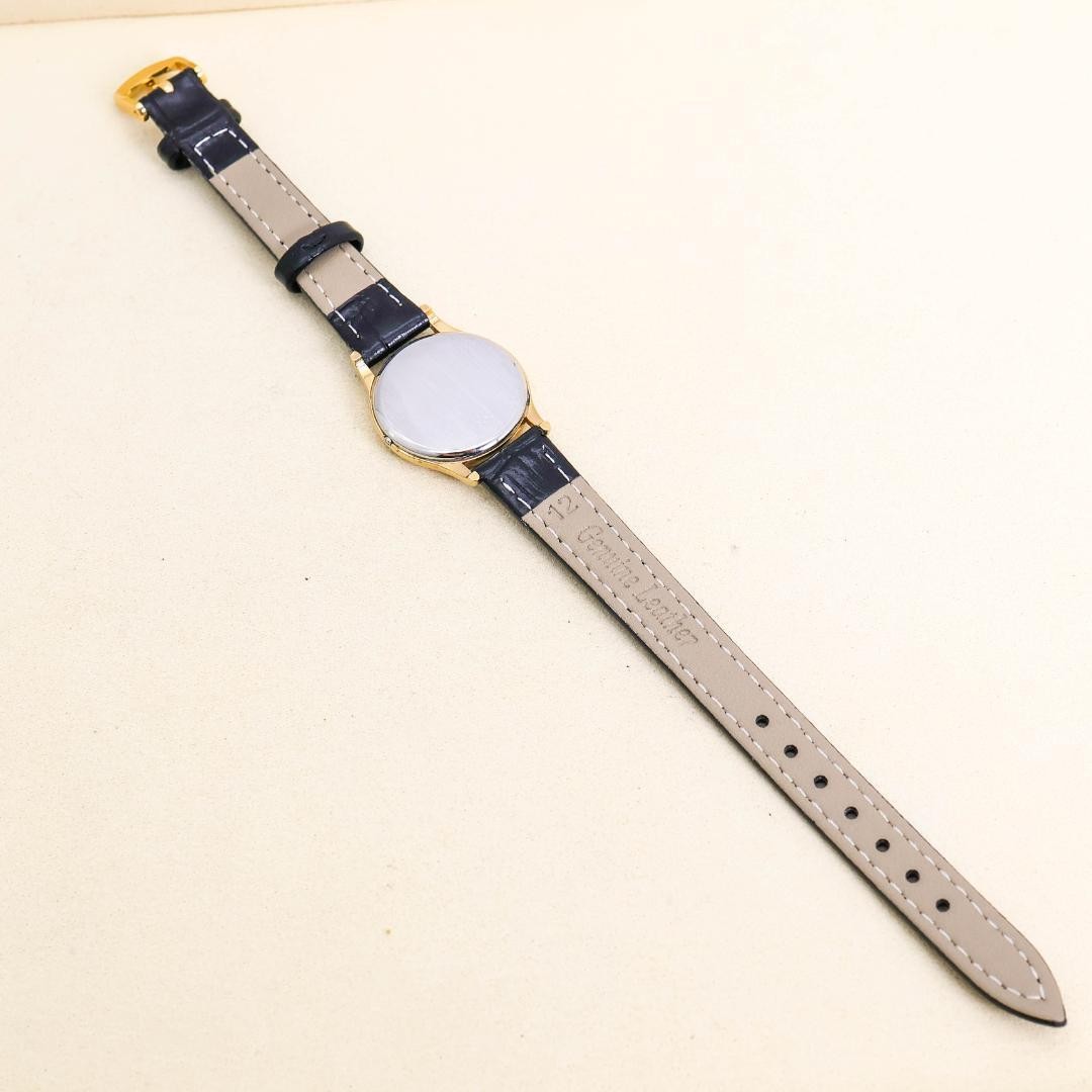 Operation Omega Deville Watch Push-Type Crown Lea… - image 6