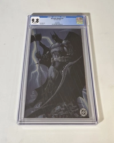 🔥 Absolute Batman #1 CGC 9.8 Graded Jim Lee Virgin Foil Variant Cover 🔥