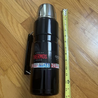 Genuine Thermos Brand Vacuum Insulated Metal Thermos 40 oz/1.2 L - Midnight Blue