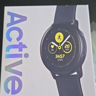 Samsung Galaxy Watch Active Smartwatch 40mm Schwarz Silikonarmband Android/iOS