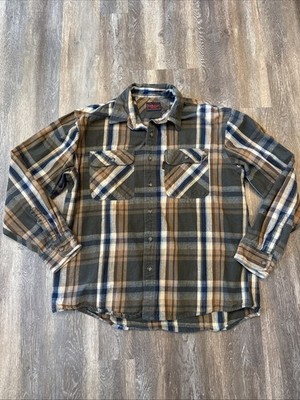 Five Brother Men s XL Plaid Long  Sleeve Heavy Flannel Shirt