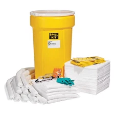 SPILLTECH SPKO-55 Spill Kit,Drum,Oil-Based Liquids,24" H 443U28