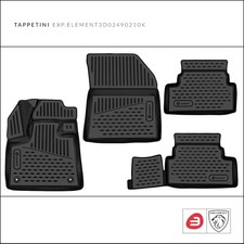 4 TAPPETINI TAPPETI GOMMA FORD FOCUS SW MK4 2018 3D BORDO 3-6cm ALTA QUALITÀ