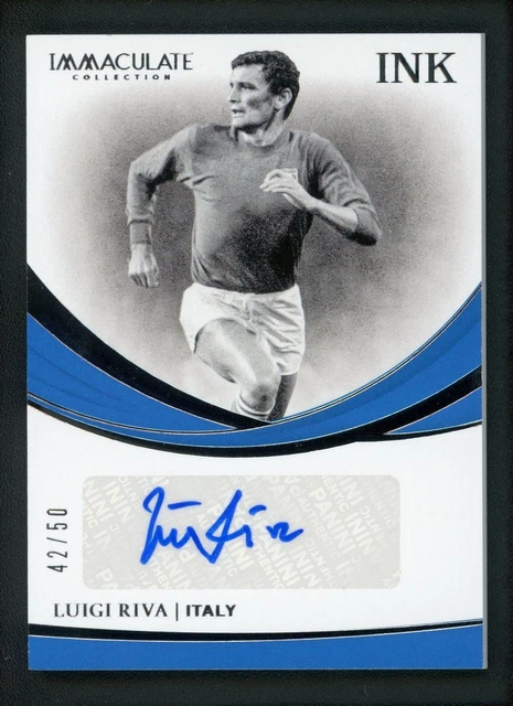2018-19 LUIGI RIVA 42/50 AUTO PANINI IMMACULATE COLLECTION INK AUTOGRAPHS