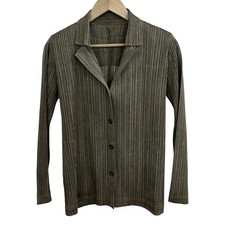 PLEATS PLEASE Khaki Women's Jacket