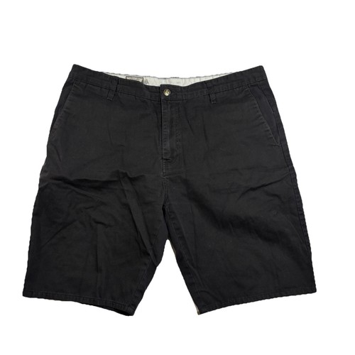 Volcom Corpo Class Chino Monty Shorts Black Pocket Skater Y2K 10” Inseam Size 38 - Picture 1 of 11