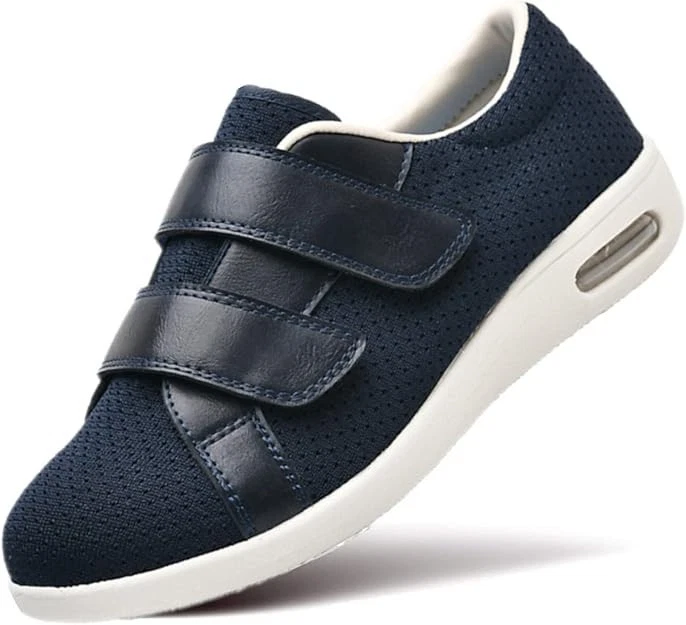 Men's Wide Diabetic Walking Shoes Adjustable Non-Slip Sneakers for Swollen Feet