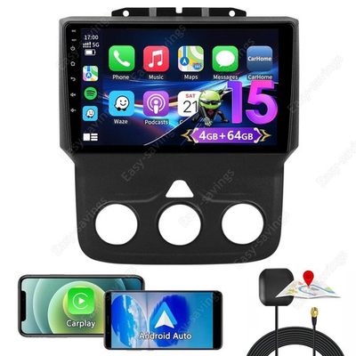 #ad For 2013 2018 Dodge Ram 1500 2500 3500 Android 15 Car Stereo WiFi Radio Carplay $109.87