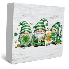 St. Patrick's Day Gnome Decorations Happy St Patricks Day Leprechaun Green
