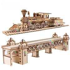 3D Wooden Puzzle Airship Model kits for Adults Model Building Kit Brain Tease