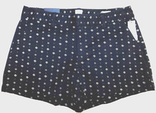 Gap Womens Shorts Navy Blue White Print Sizes 0, 18 Cotton Stretch 3" Inseam NEW