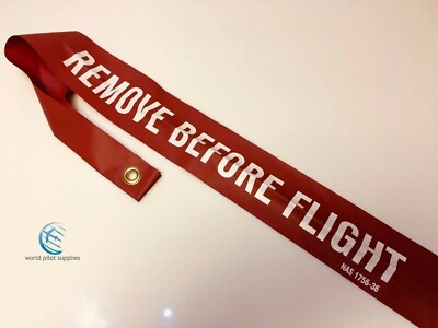 ''REMOVE BEFORE FLIGHT'' STREAMER 36'' L x 3'' W Made in the USA