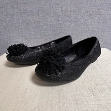 Nine West Girls Valeriah Black Dress Shoes Sz 1.5