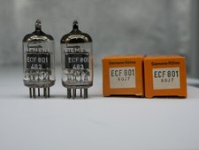 2 tubi Siemens ECF801 = 6GJ7 nuovi NEW in scatola