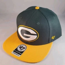 Green Bay Packers Cap Hat - 47 Brand - Strapback ( NFL Licensed )