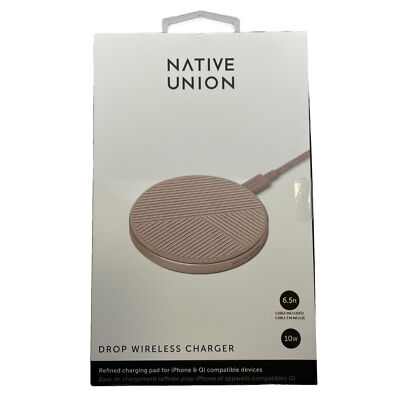 Native Union Drop Wireless Chrgr ROSE USB A TO USB C - DROP-ROS-FB-NP 