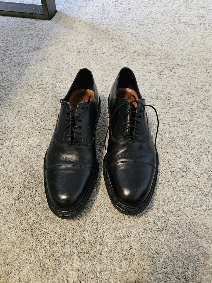 Pantalón Oxford Santoni Negro Piel de becerro Puntera Hombre Talla 9.5 Diseño Elegante #D Foto 3 de 4