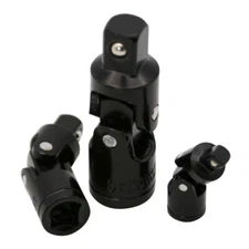 Universal Joint Swivel Socket Adapter Set,3Pcs 1/4" 3/8" 1/2" Drive Impact Joint