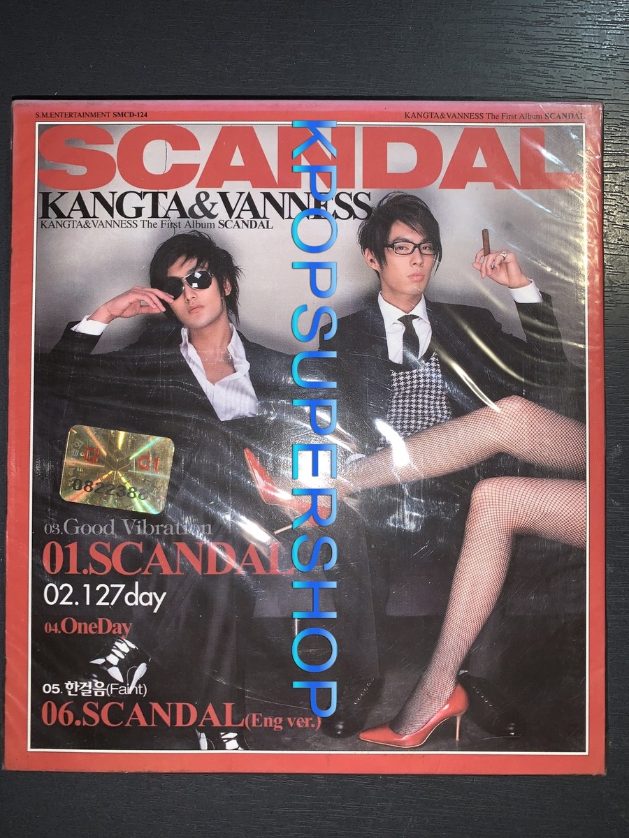 Kangta & Vanness 1st Single Album Scandal CD Booklet New Sealed