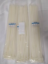 Meters Nylon 18 inch Cable Tie - 3 Packs of 100 - 300 pieces
