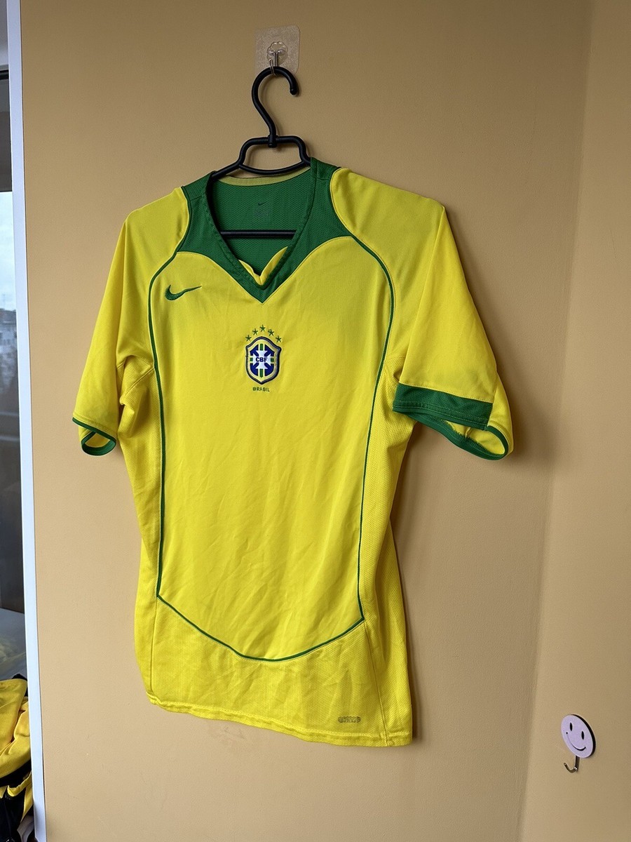 Brazil 2004 2006 National Team Home Nike Football Shirt Soccer