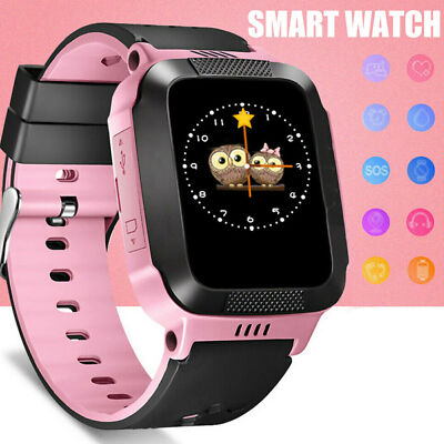 GPS Locator Kids Children Smart Watch w/ Camera Fitness Finder SIM Card Slot pw