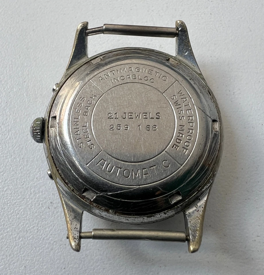 Reloj Automático Mulco 17 Joyas De Colección Para Hombre Esfera Beige Protegida con Agua y Golpes Foto 4 de 4