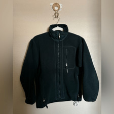Patagonia Vintage Deep Pile Green Full Zip Fleece Jacket XS Made In USA