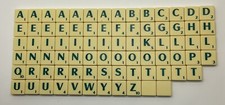 Original Green Scrabble Tiles (Round Back) Choice Of Tiles
